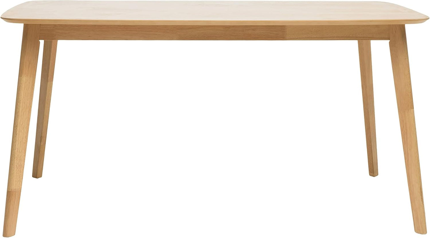 Walnut Dining Table with Solid Wood+MDF (59.00 inches)