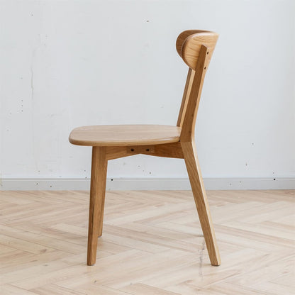 Oak Dining Chair with Solid Wood Construction (46.5 * 54 * 80cm)