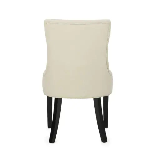 Beige Dining Chair with Fabric (21.50 inches)