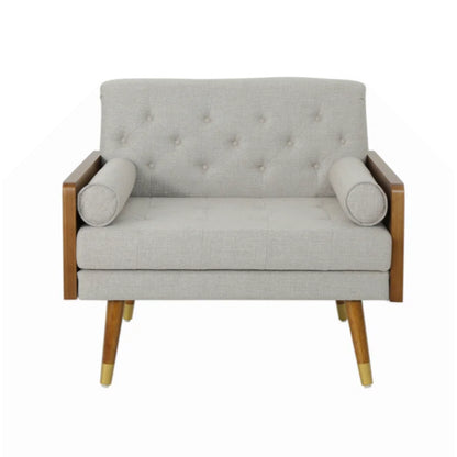 Beige Club Chair with Fabric (37.75 inches)