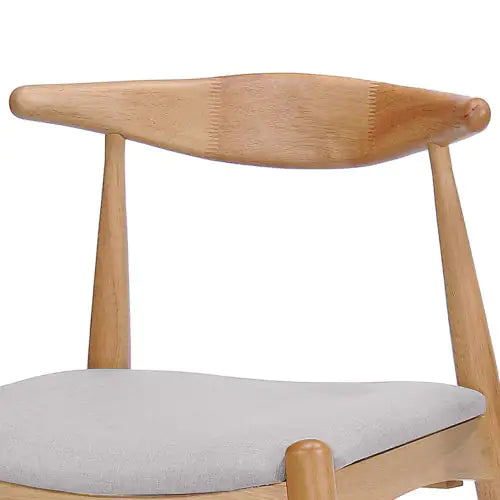 Beige CHAIR with Fabric (Set of 2) (20.40 inches)