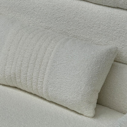 White Sofa with Adjustable Headrests