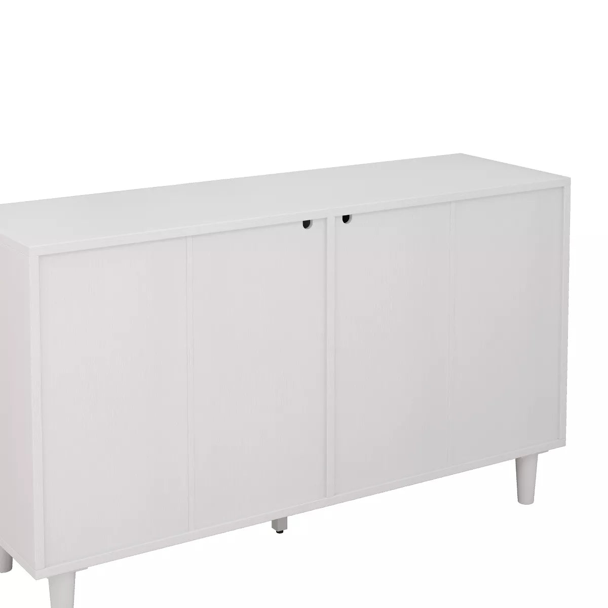 White 6-Drawers Rattan Storage Cabinet with Particle Board (51.18 inches)