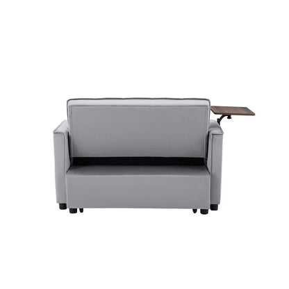 Grey Velvet Loveseat Sleeper Sofa Bed (47.20 inches)