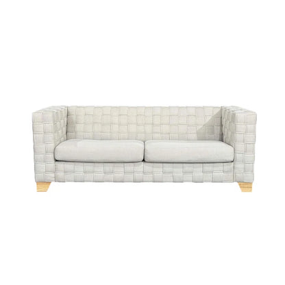 Light Beige FX-D1 SOFA SET with Oak Natural Wood Color Sofa Legs