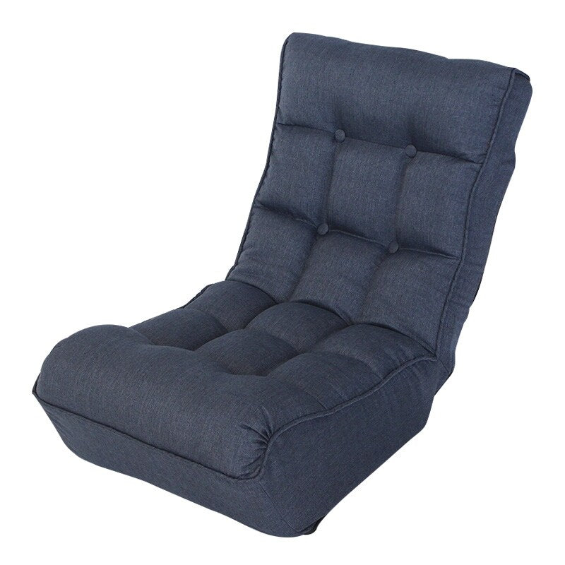 Navy Single Sofa Reclining Chair with Adjustable Feature (23.60 x 41.30 x 29.00 inches)