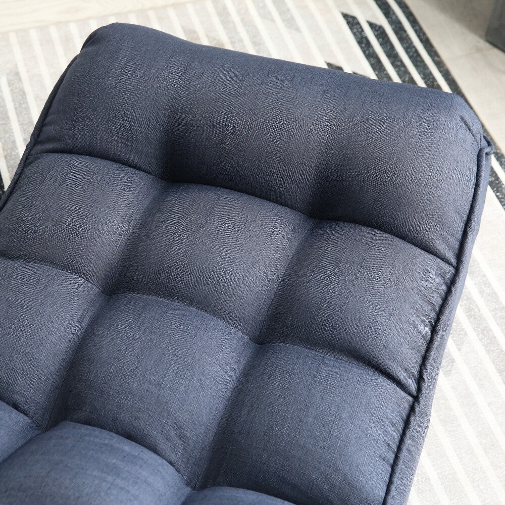 Navy Single Sofa Reclining Chair with Adjustable Feature (23.60 x 41.30 x 29.00 inches)