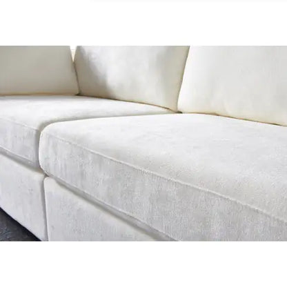 Grey Modular Sofa with Soft Chenille Fabric (3 Seat)