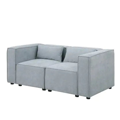 Beige Modular Sofa with Chenille Fabric (67.80 inches)