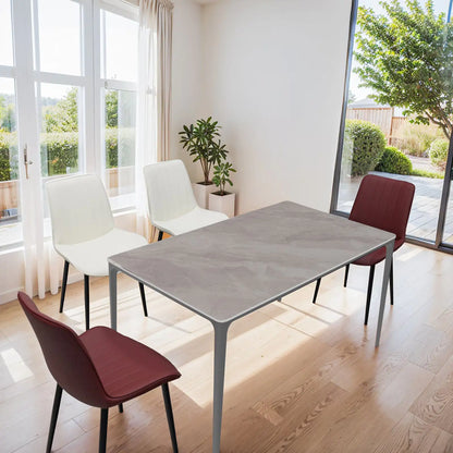 Grey Dining Table with Sintered Stone Top (63 inches)