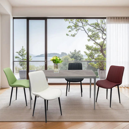 Grey Dining Table with Sintered Stone Top (63 inches)