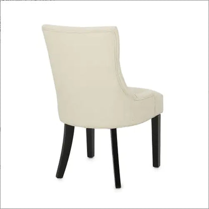 Beige Dining Chair with Fabric (21.50 inches)