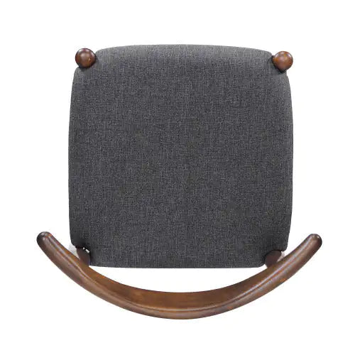 Charcoal Fabric CHAIR with Set of 2 (20.40 inches)