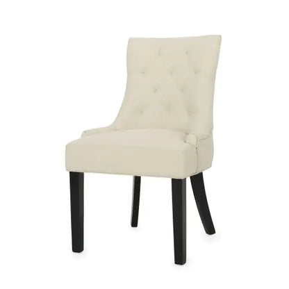 Beige Dining Chair with Fabric (21.50 inches)